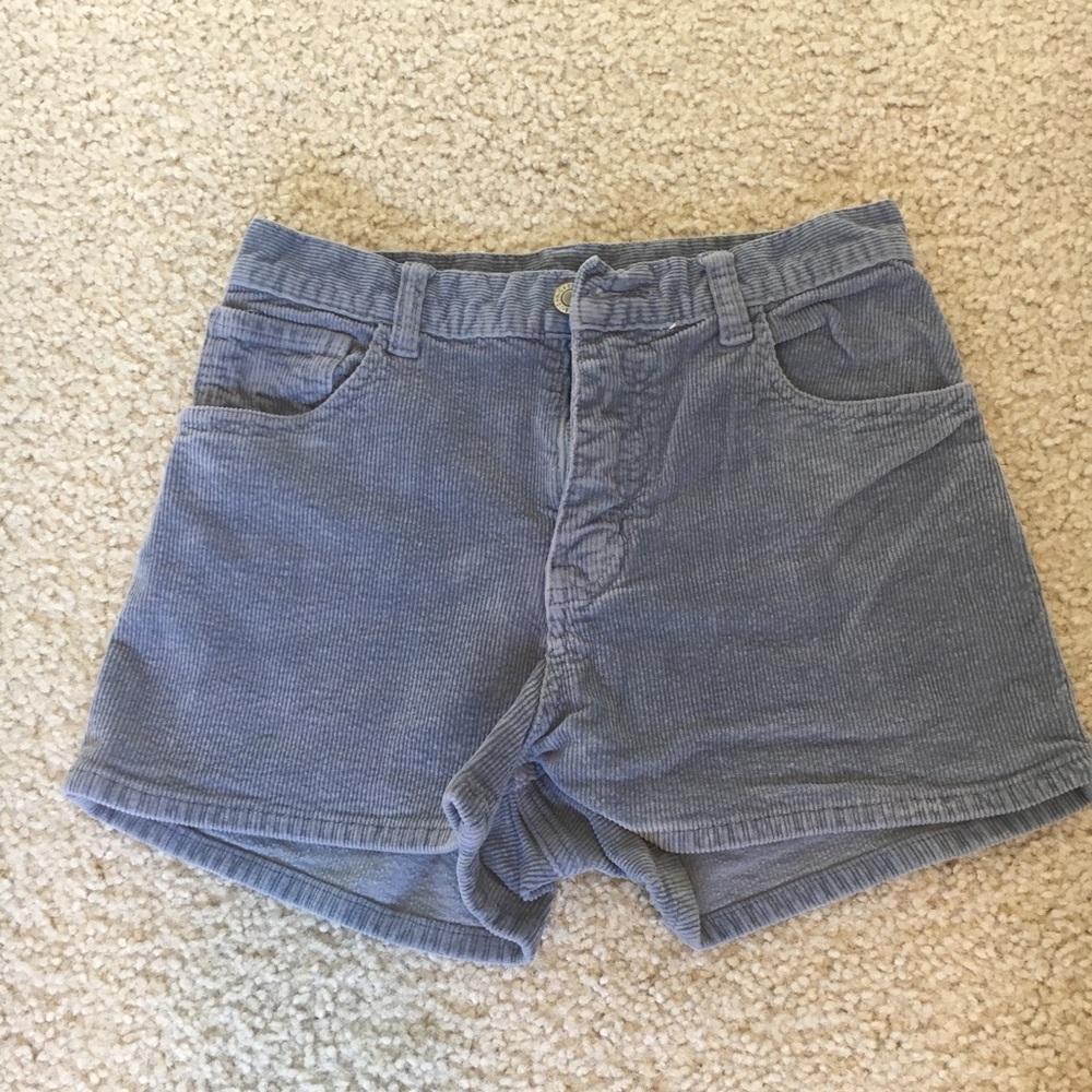 Brandy Melville light blue corduroy shorts